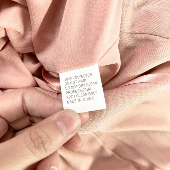 Ienna For Mac Duggal Tiered Gown Womens 4 Ruffled High Low Bodysuit Fairy Rose - Picture 9 of 14